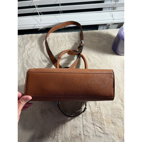 Guess Los Angeles Brown Faux Leather Crossbody Handbag With Detachable Strap - Picture 5 of 14